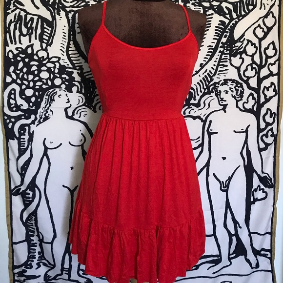 Forever 21 Dresses & Skirts - Red flowy dress